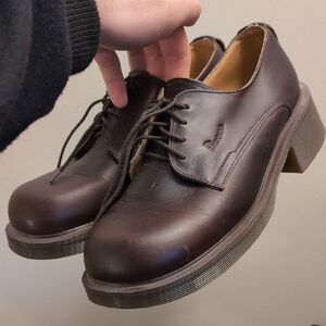 Dr. Martens Dark Brown Leather Gibson oxfords